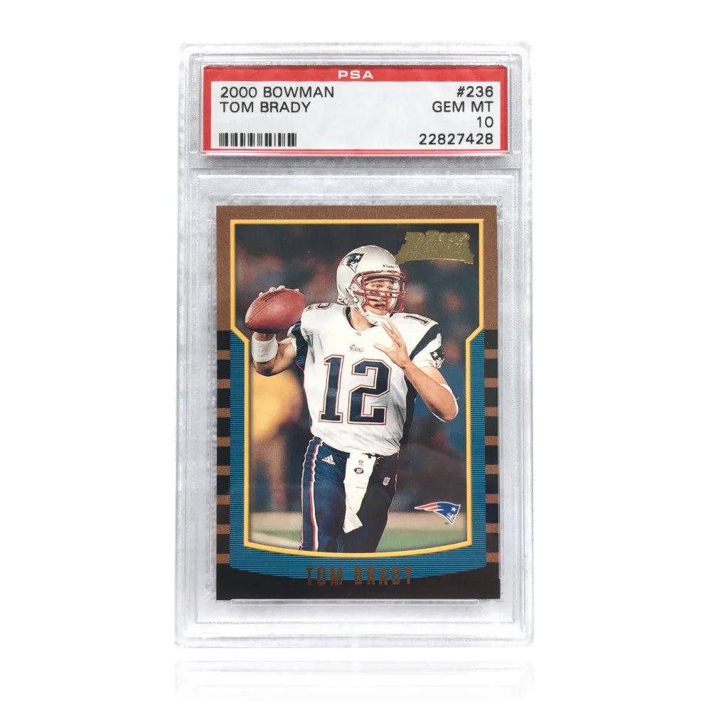 2000 Bowman Gold Tom Brady rookie, PSA 10
