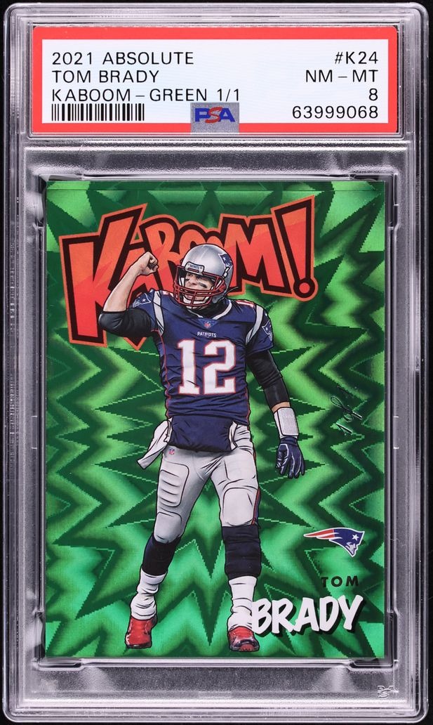 2021 Panini Absolute Kaboom Green 1/1 Tom Brady